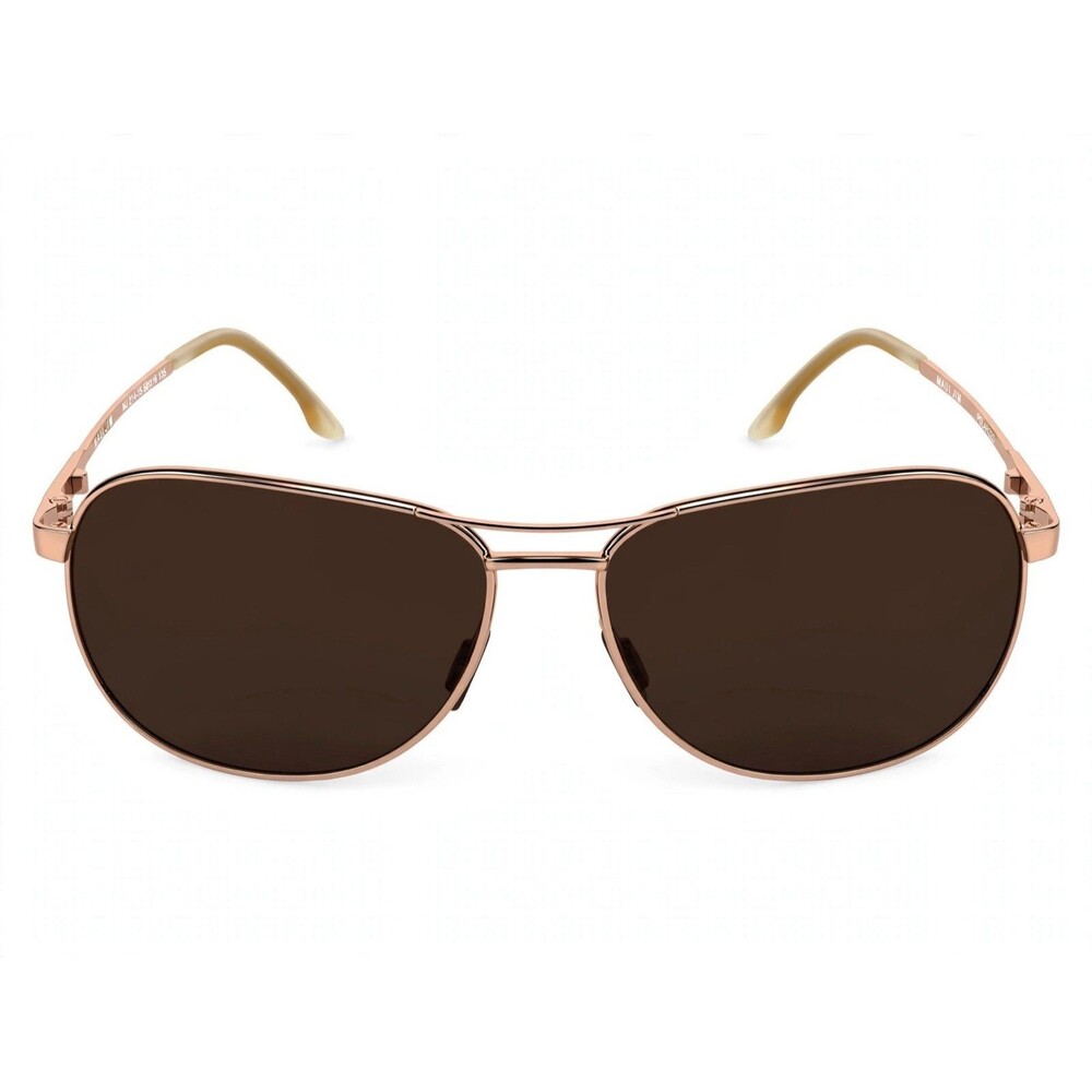 Maui Jim Akoni MJ-117-16 Rose Gold Aviator Sunglasses 62-14 Polarized